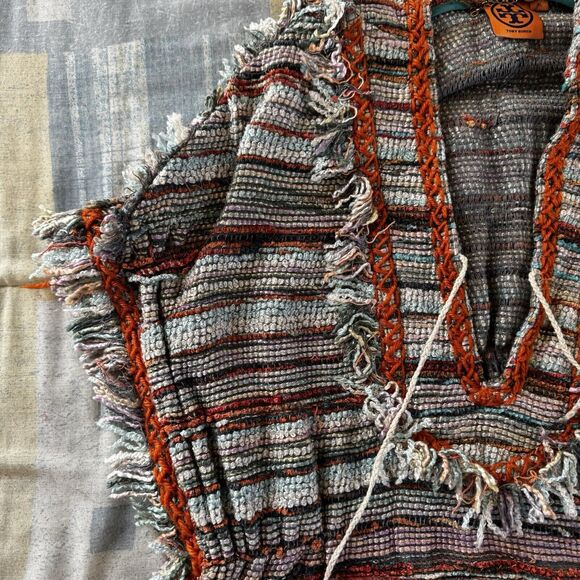 Tory Burch Bohemian Sleeveless Designer Tunic Sz XL - Picture 4 of 16